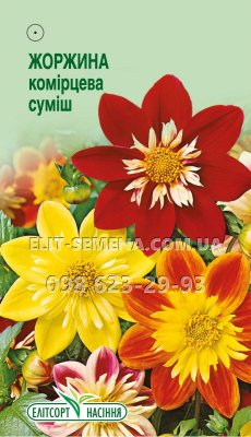 Цветы Георгина воротничковая смесь 0.1г